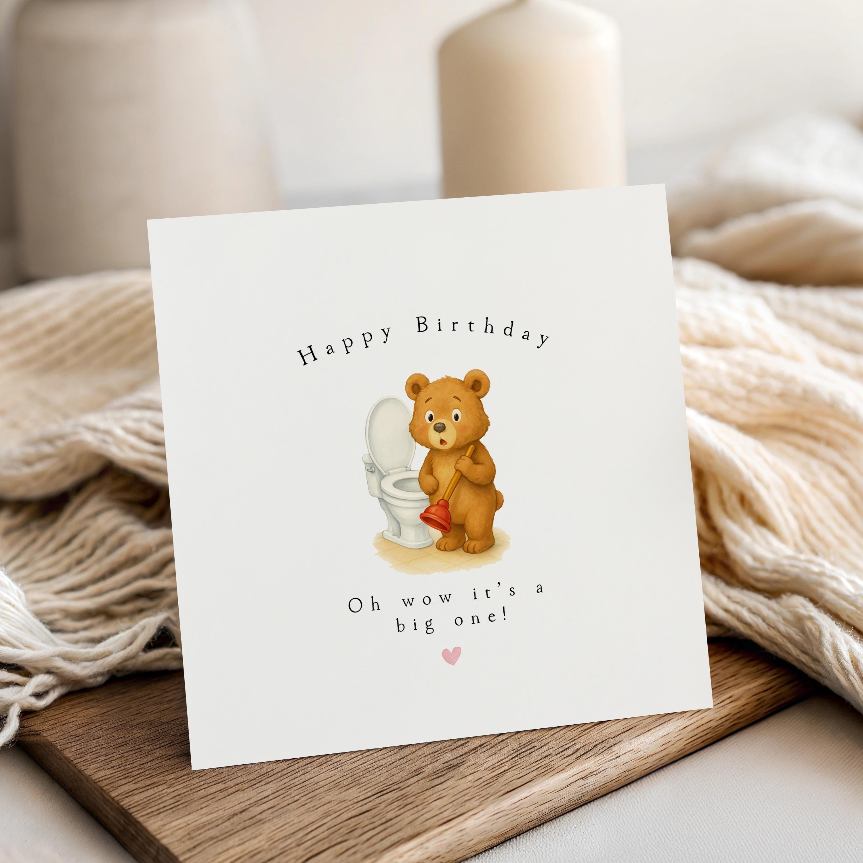 Handmade Happy Birthday Card-Wow Its A Big One Birthday Card Husband-Brother Birthday Card-Card For Sister-Birthday Card-Gift For Her or Her