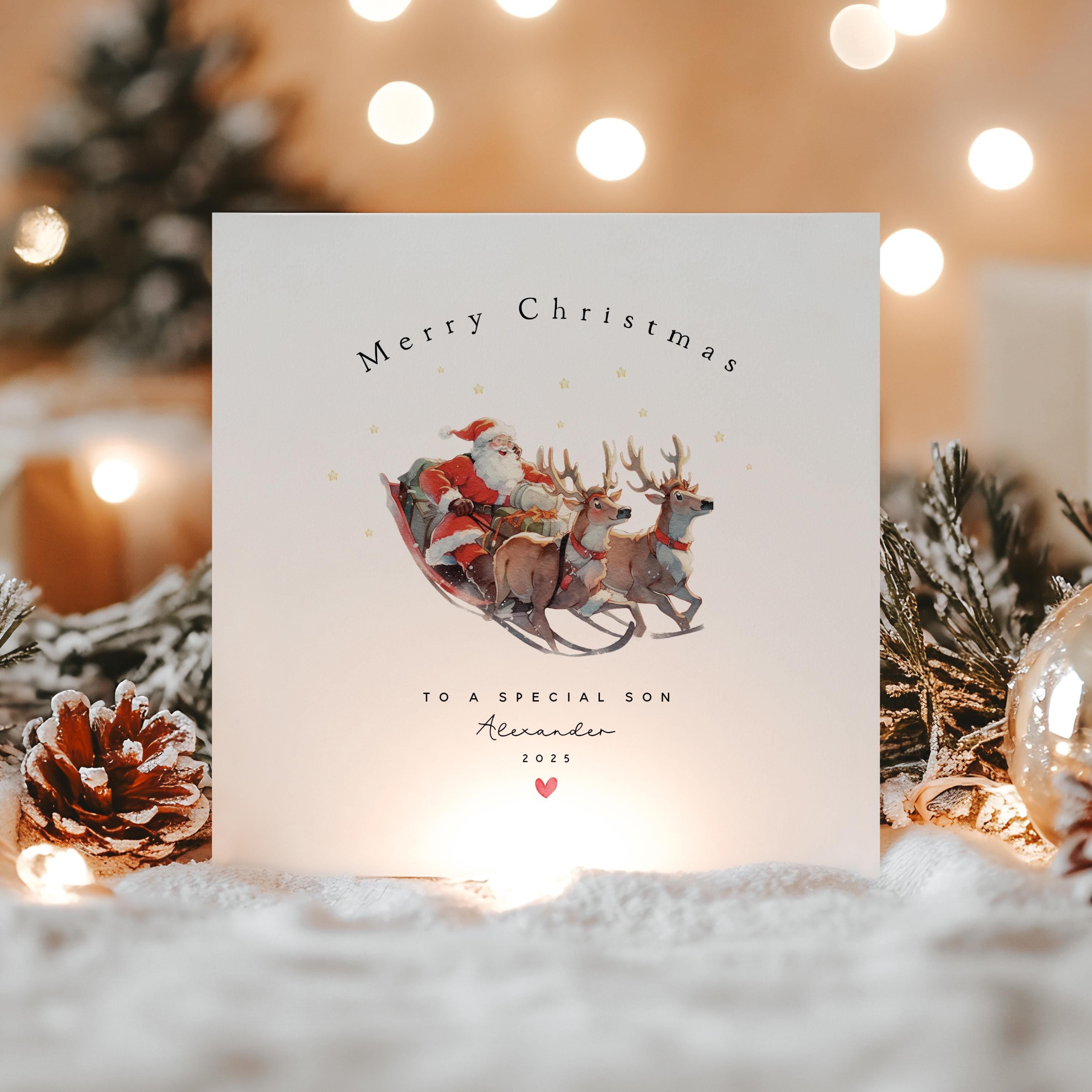 Personalised Christmas Card-Children&
