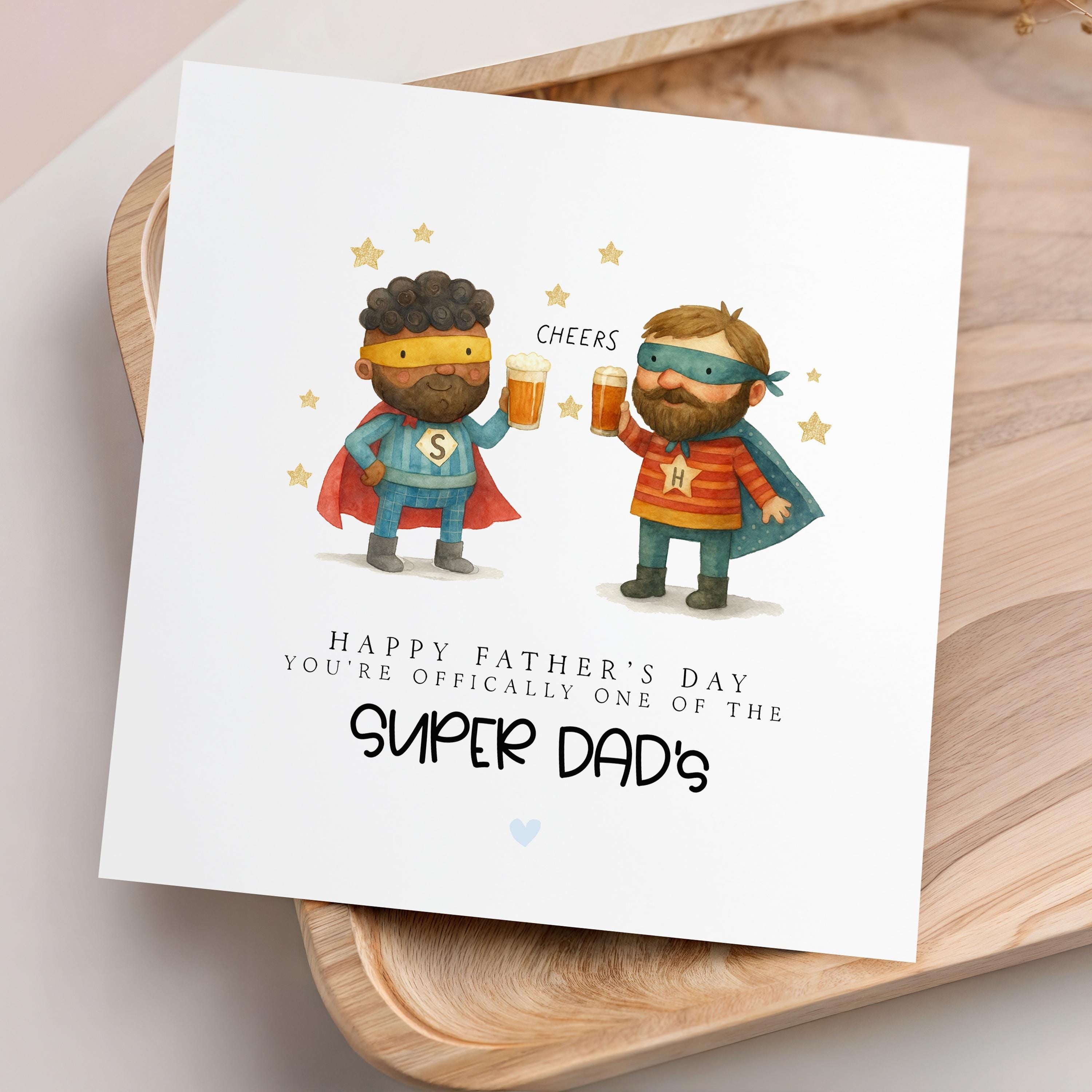 Fathers Day Super Dad Card-Happy Father&