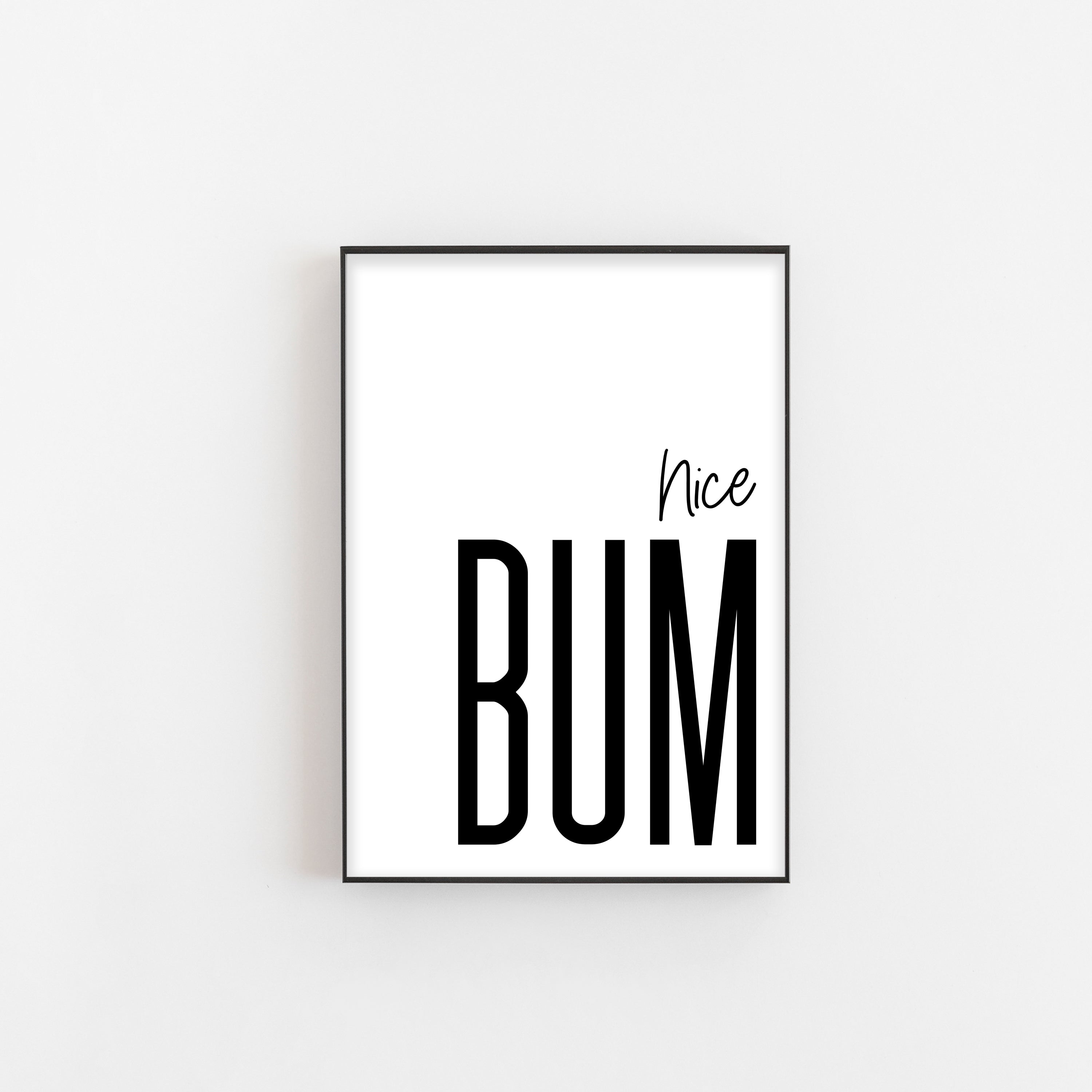 Nice Bum Bathroom Print