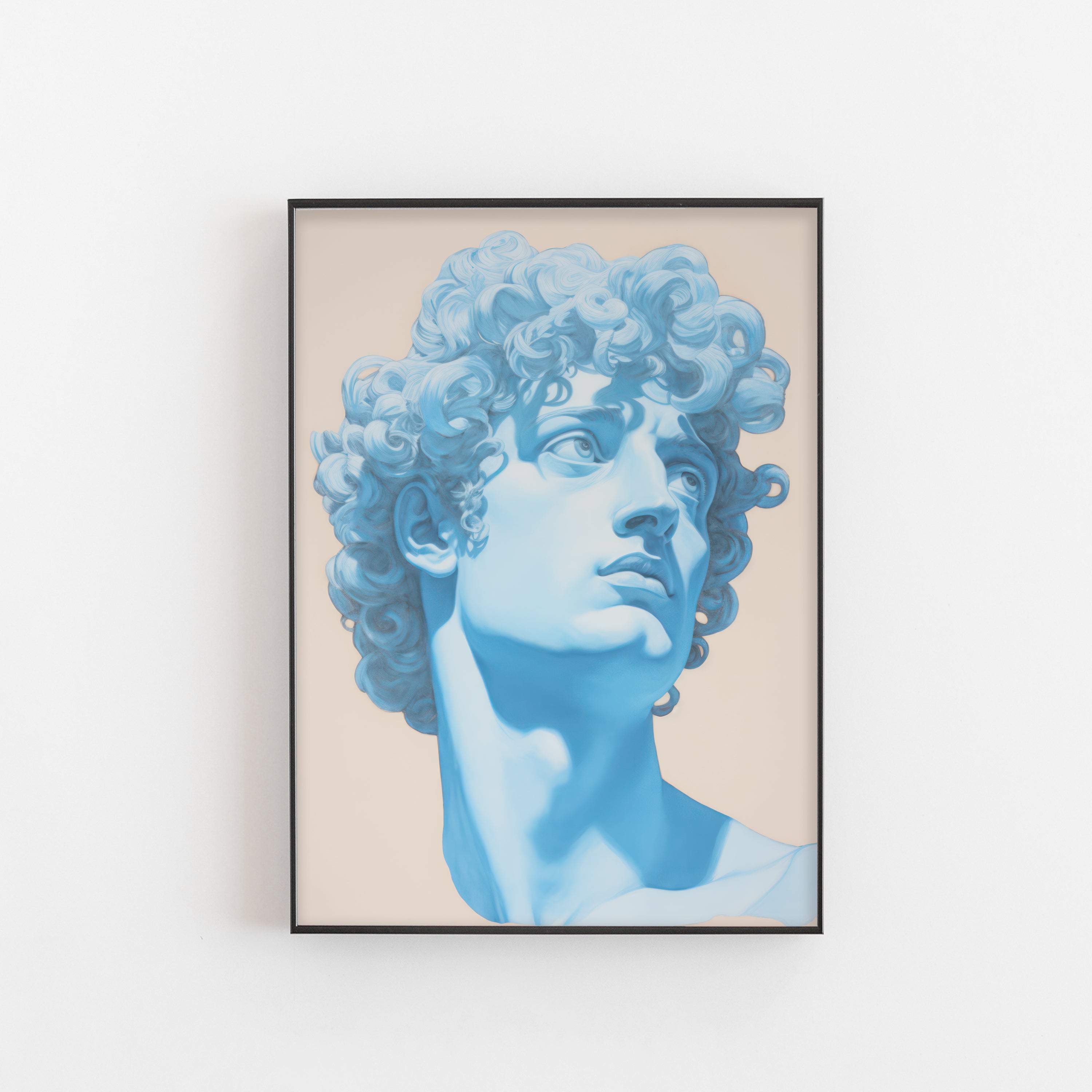 Blue Sculpture Print