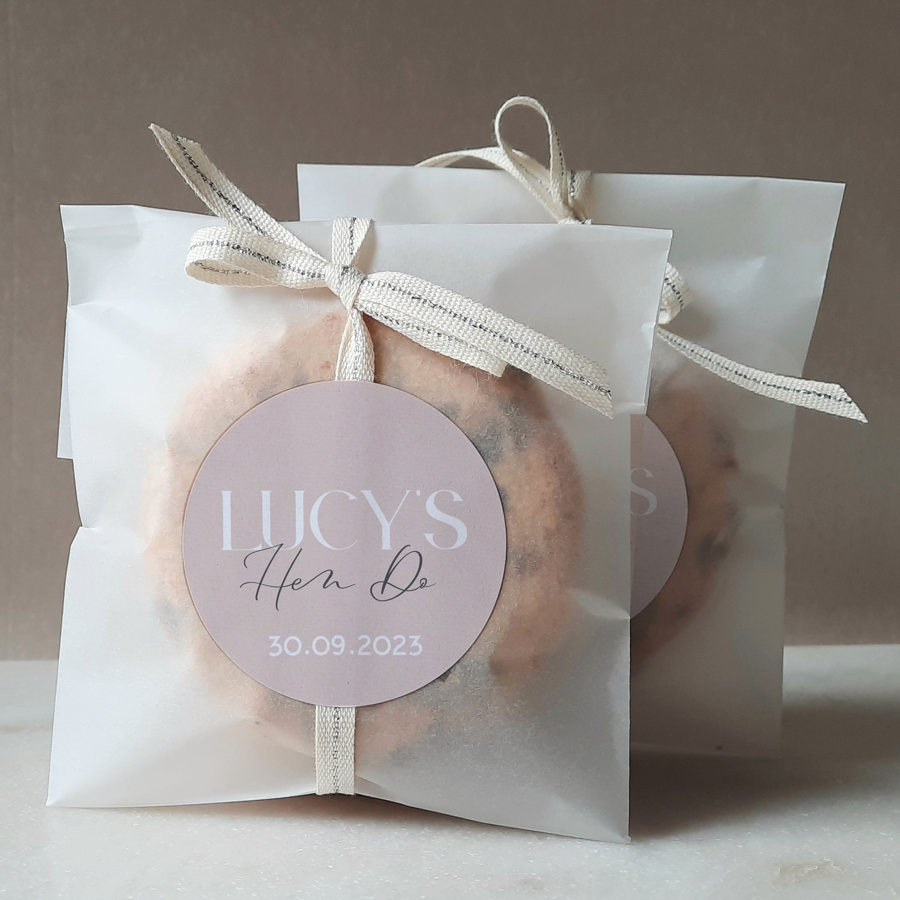 Personalised Blush Pink Hen Party Stickers