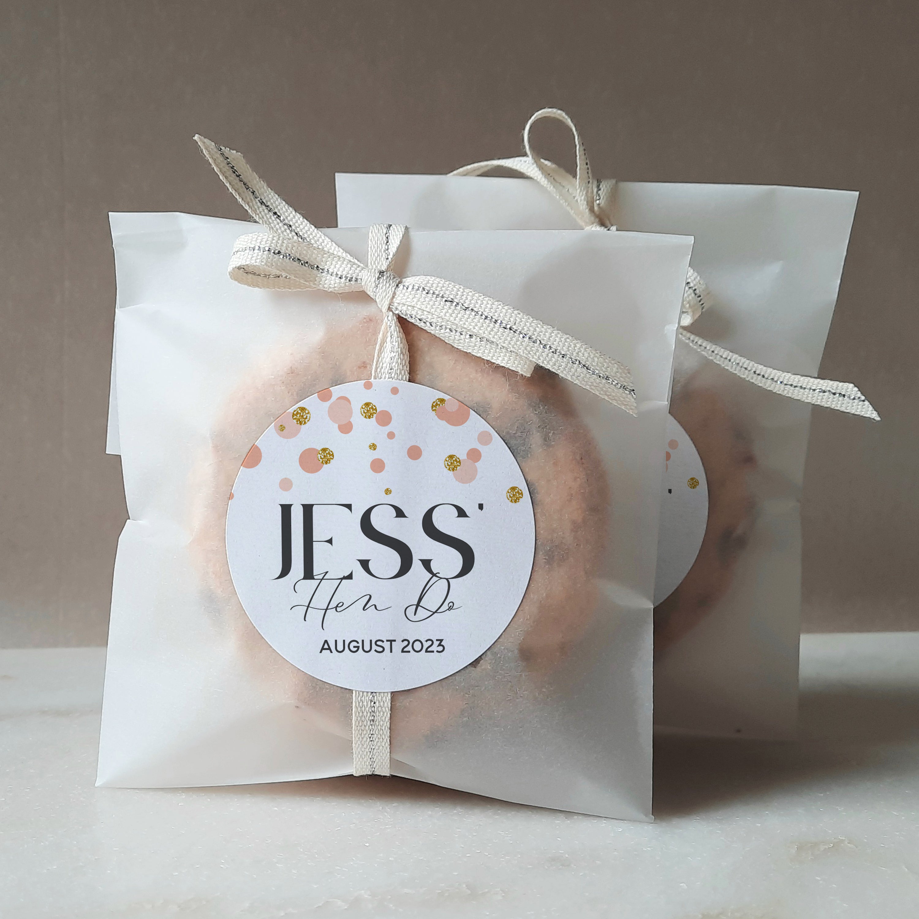 Personalised Polka Dot Hen Party Stickers