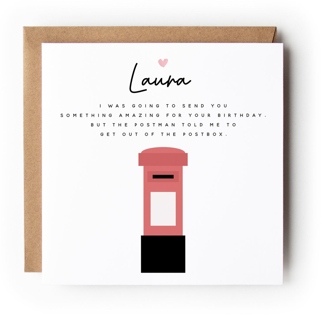 Funny Postbox Birthday Card