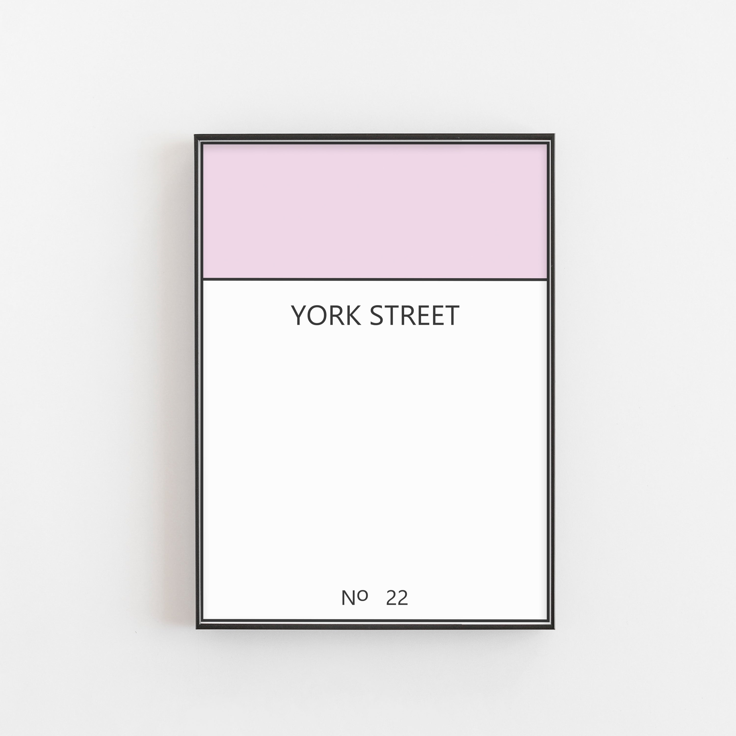 Retro board game inspired personalised Print