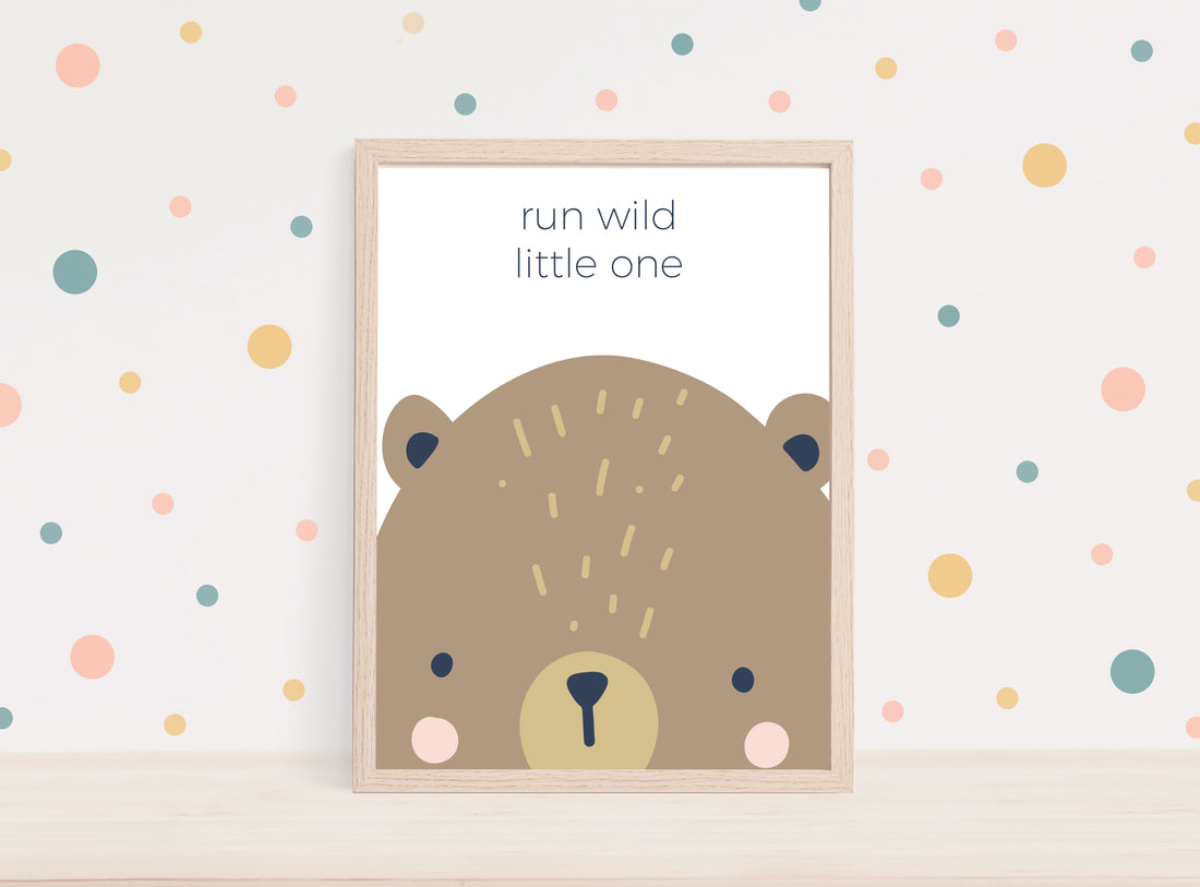 Run Wild Bear Print