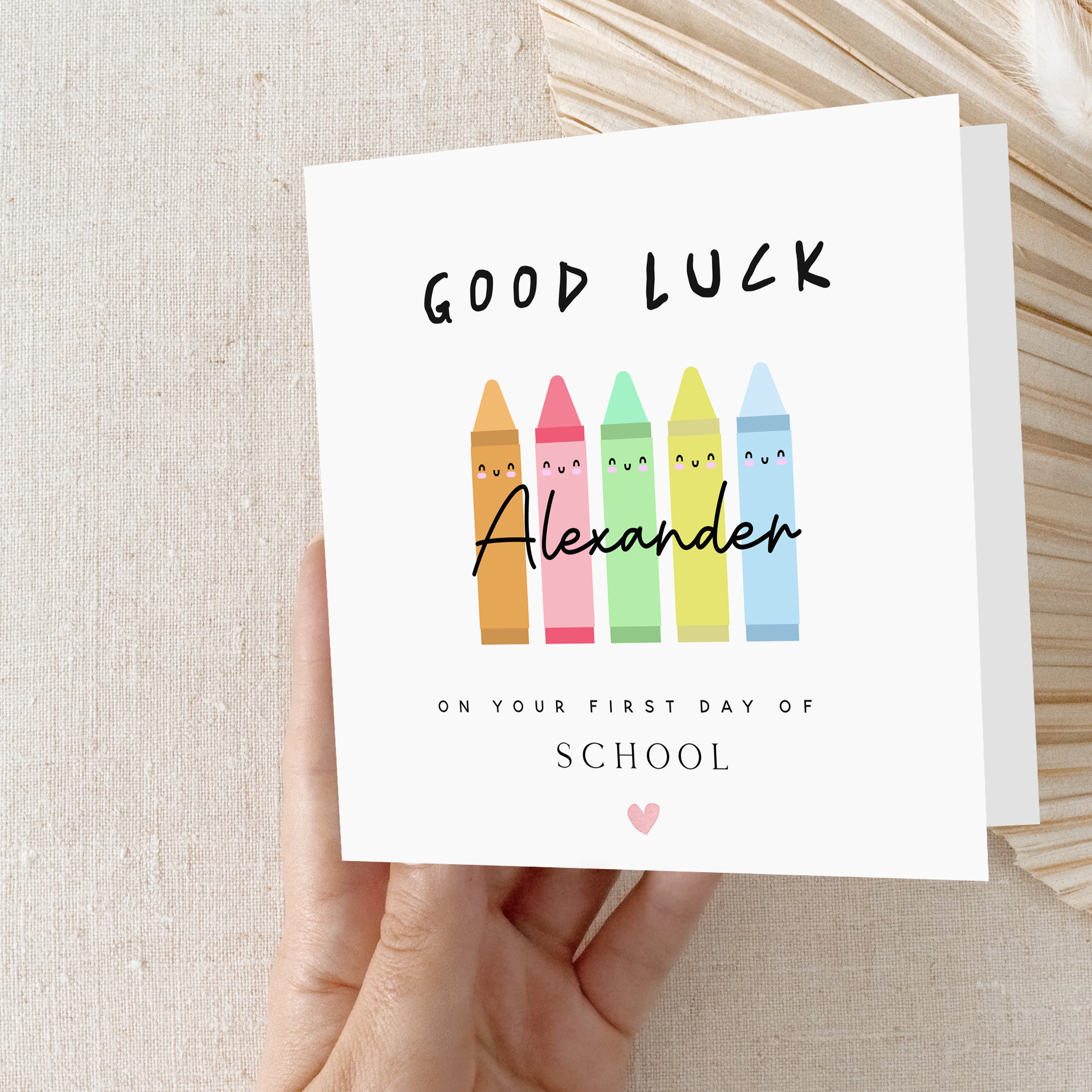 Good Luck First Day School Card