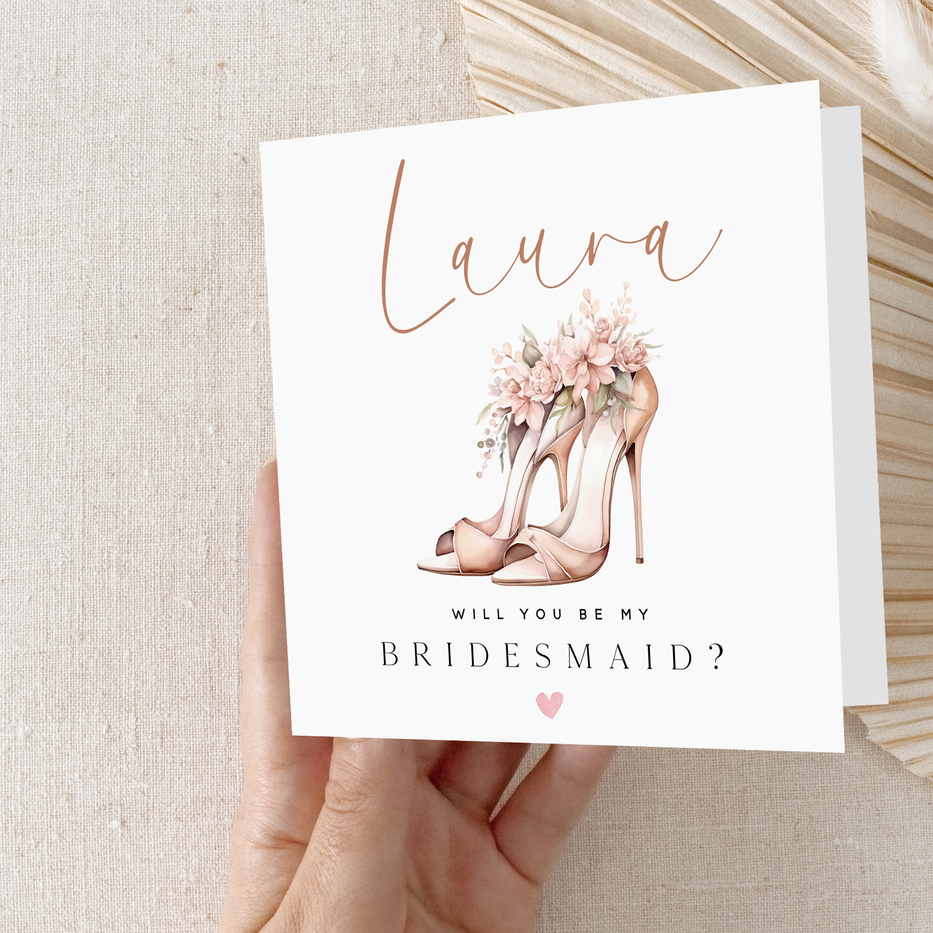 Personalised Bridesmaid Card