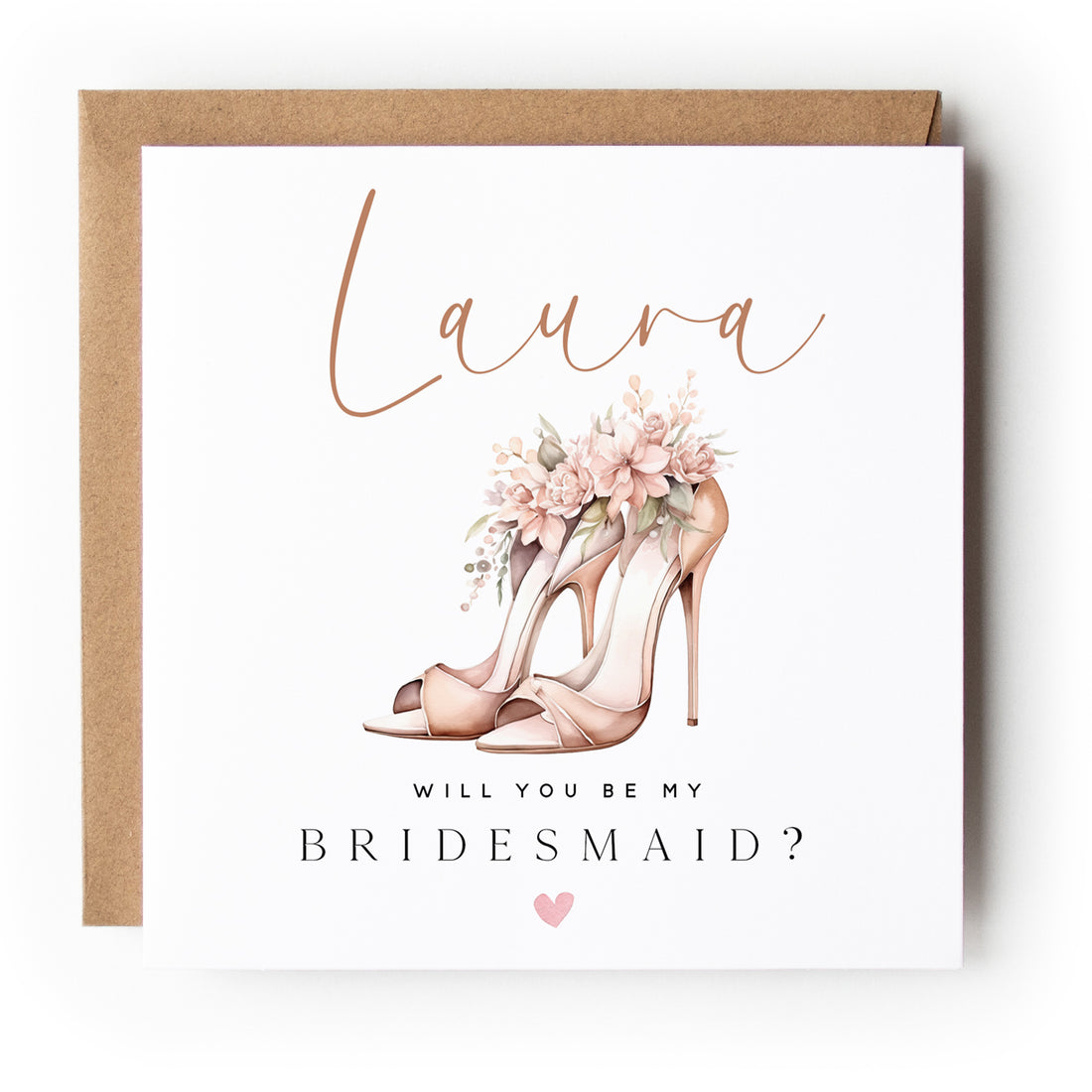 Personalised Bridesmaid Card
