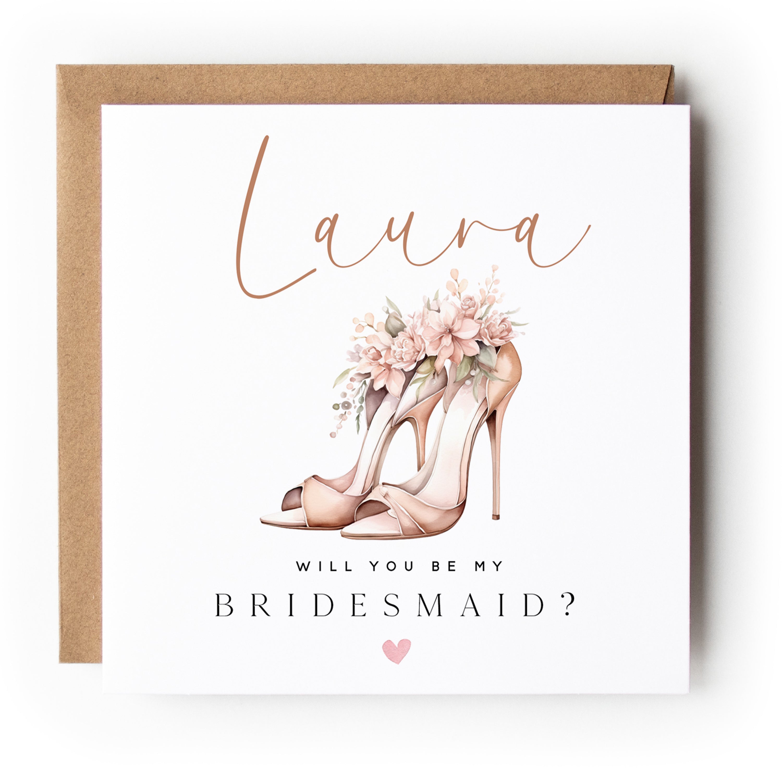 Personalised Bridesmaid Card