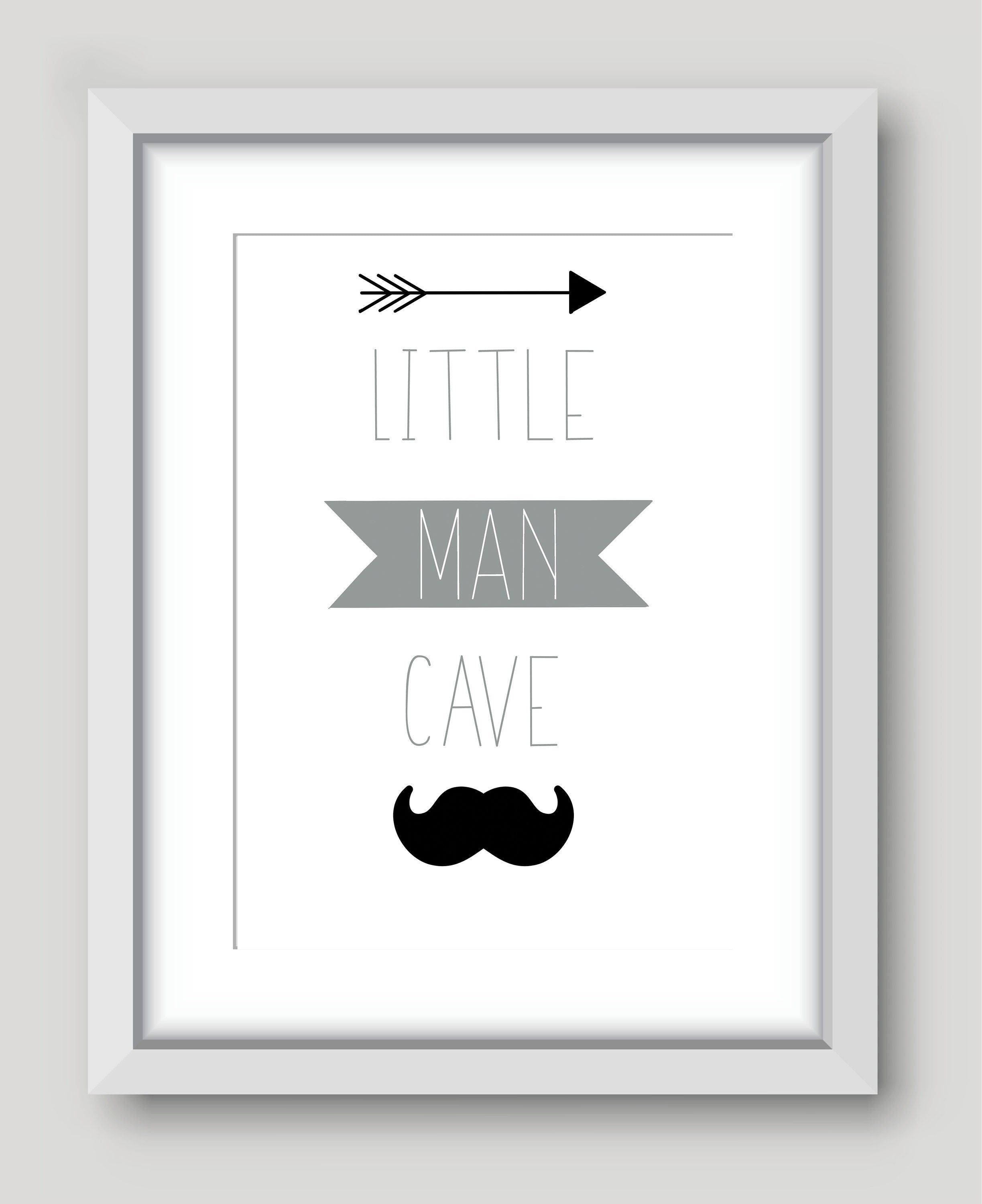 Little Man Cave Print