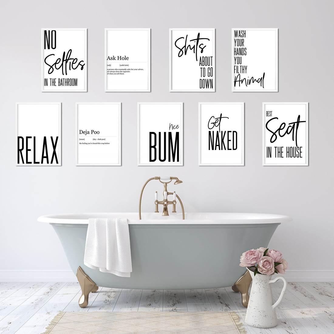 Please Remain Seated Bathroom Print