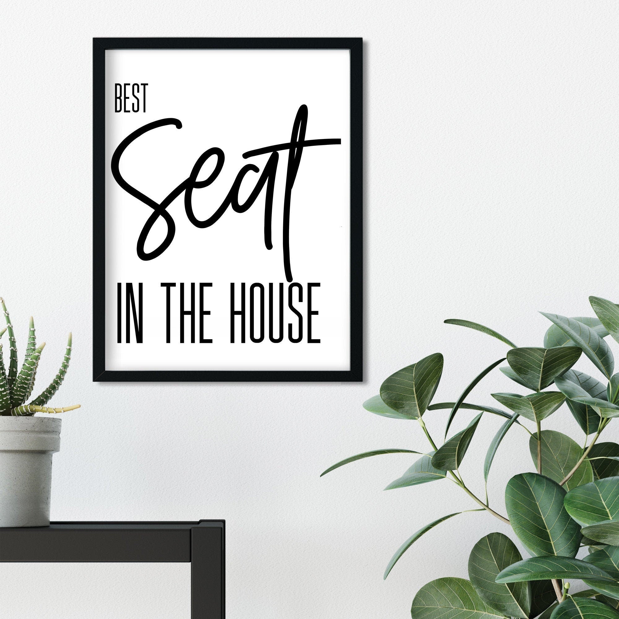 Best Seat In The House Bathroom Print