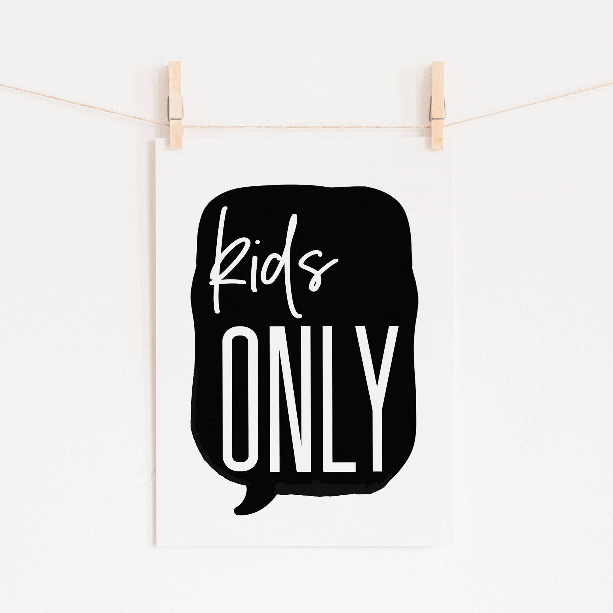 kIDS oNLY bLACK pRINT