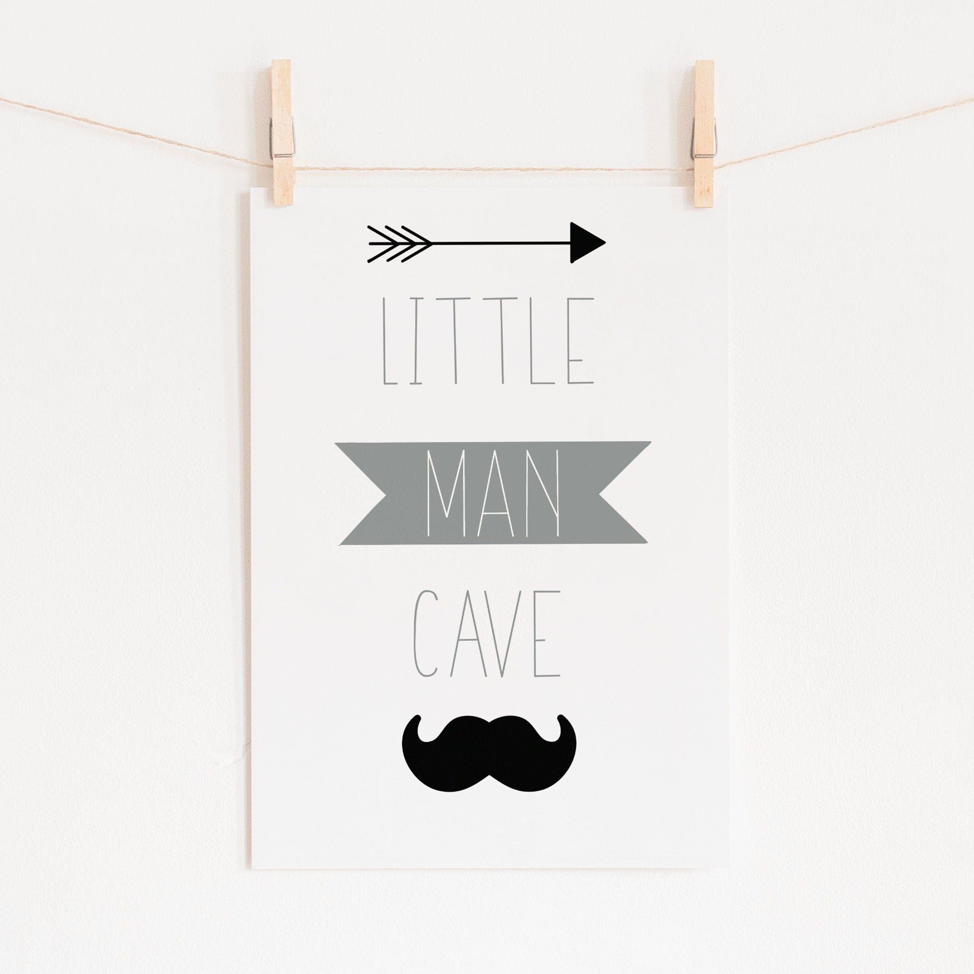 Little Man Cave Print