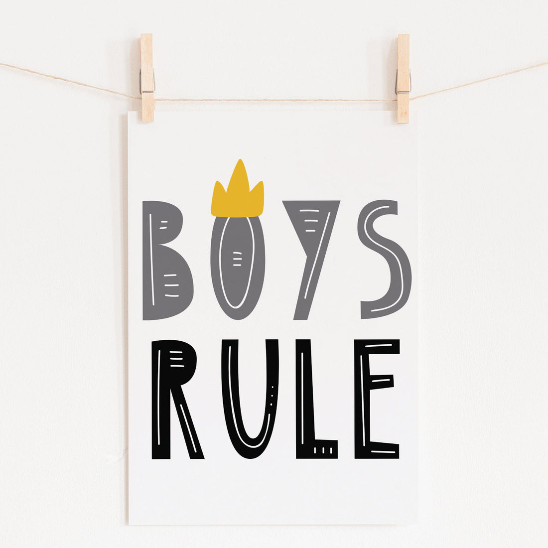 Boys Rule Print