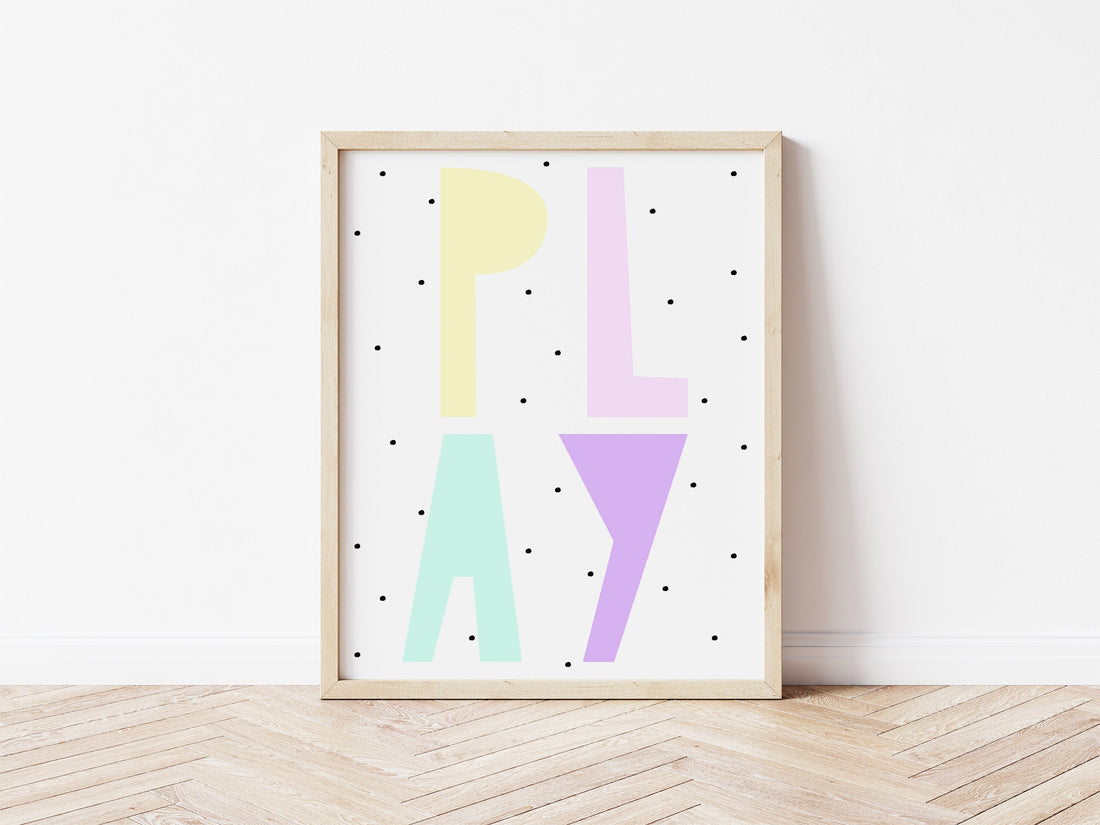 pastel play Print