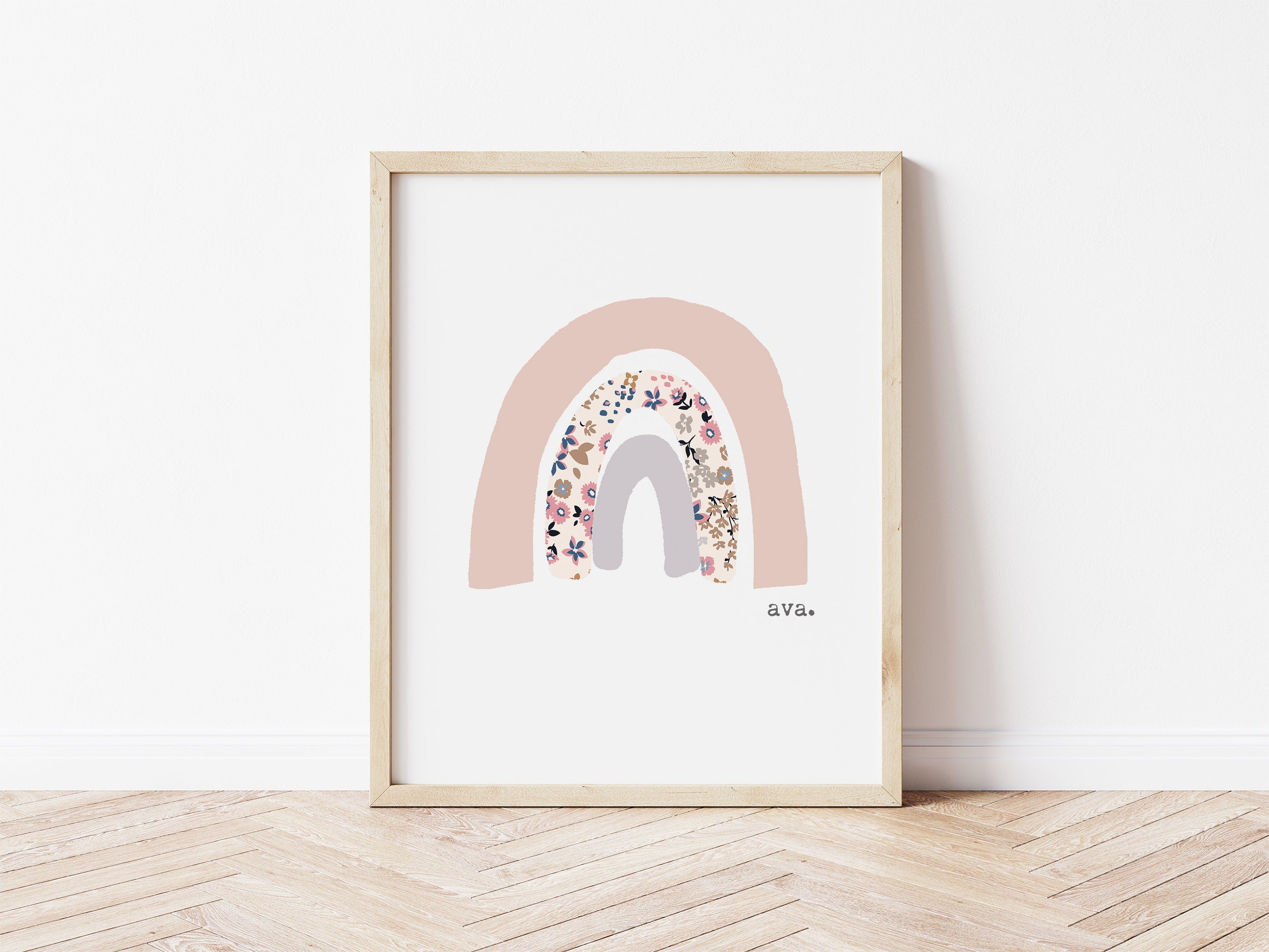 Personalised Pastel Rainbow Print