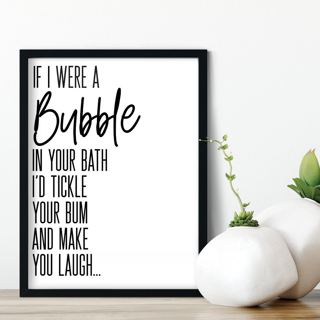 if i were a bubble Print