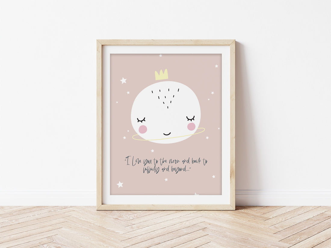 i love you to the moon Print