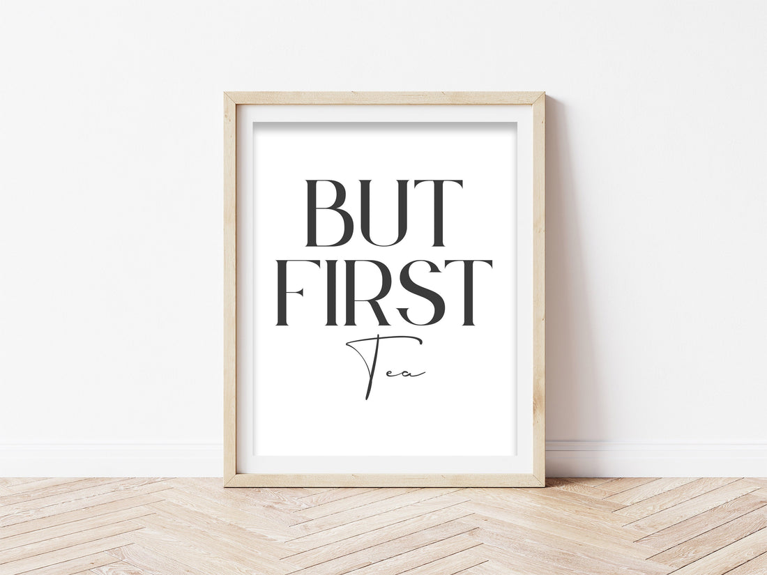 script but first tea Print