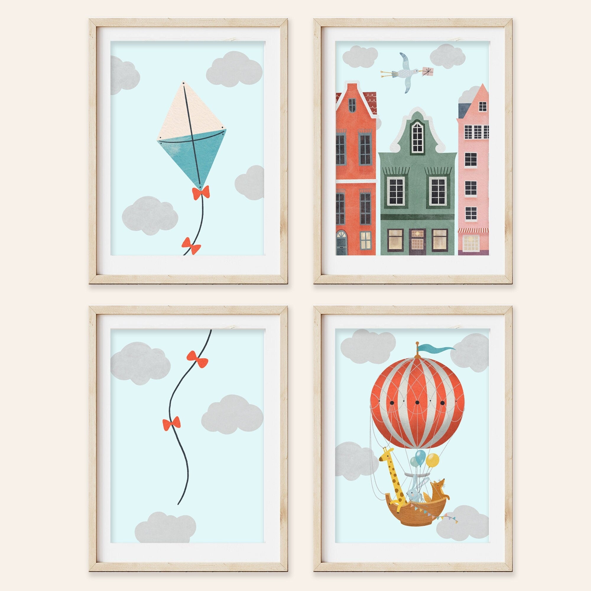Whimsical 4 Pack Prints