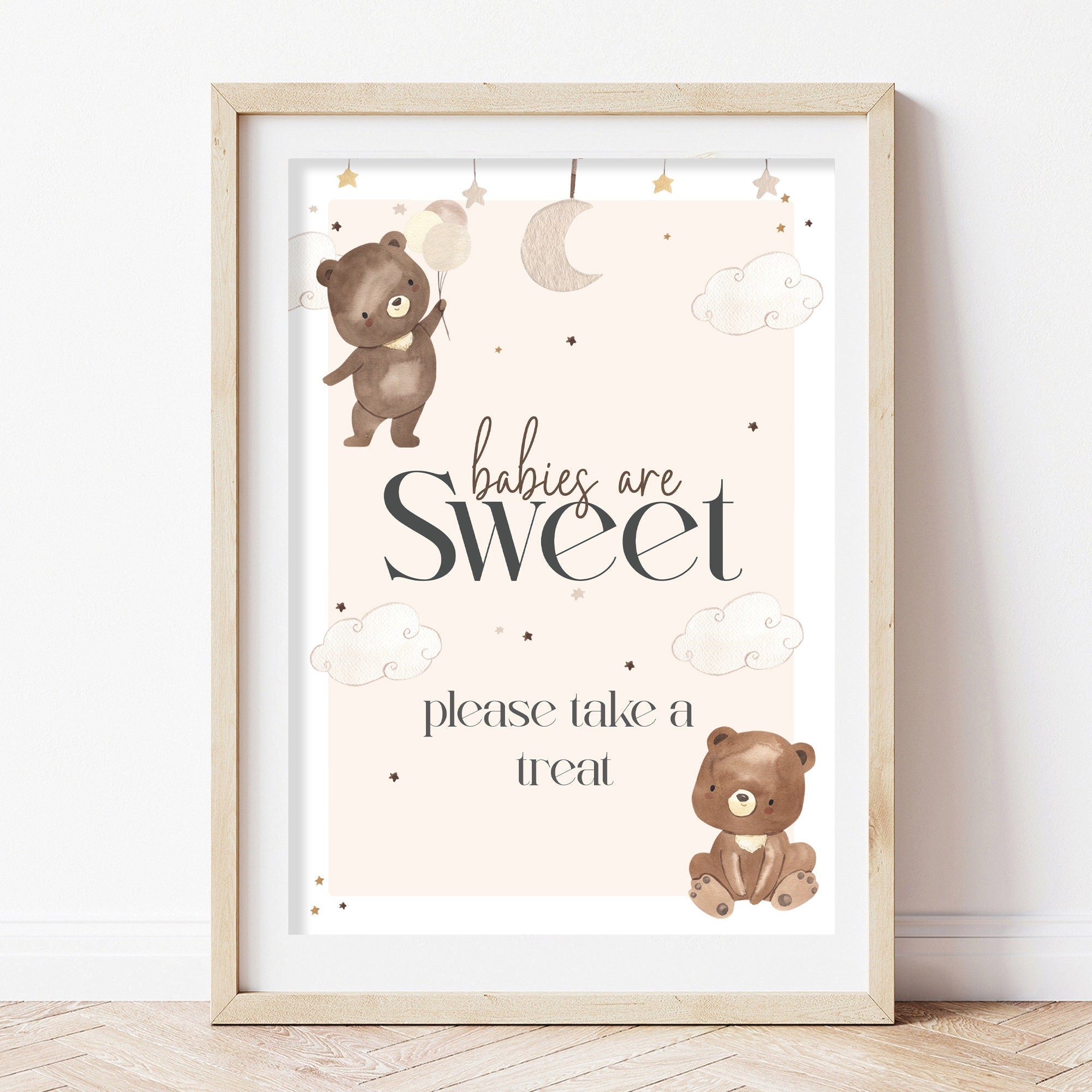Teddy Bear Babies Are Sweet Baby Shower Sign
