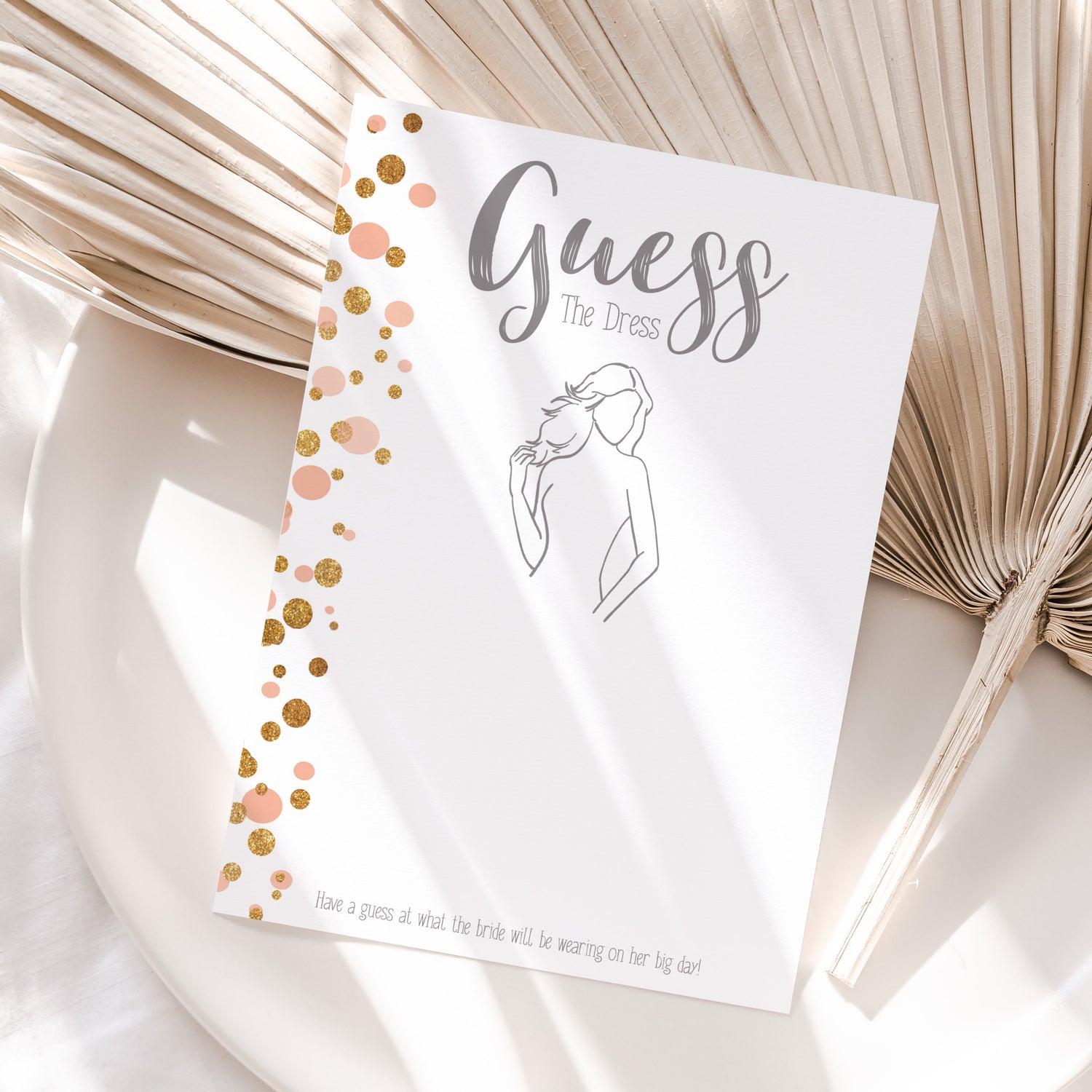 Polka Dot Hen Guess The Dress Cards