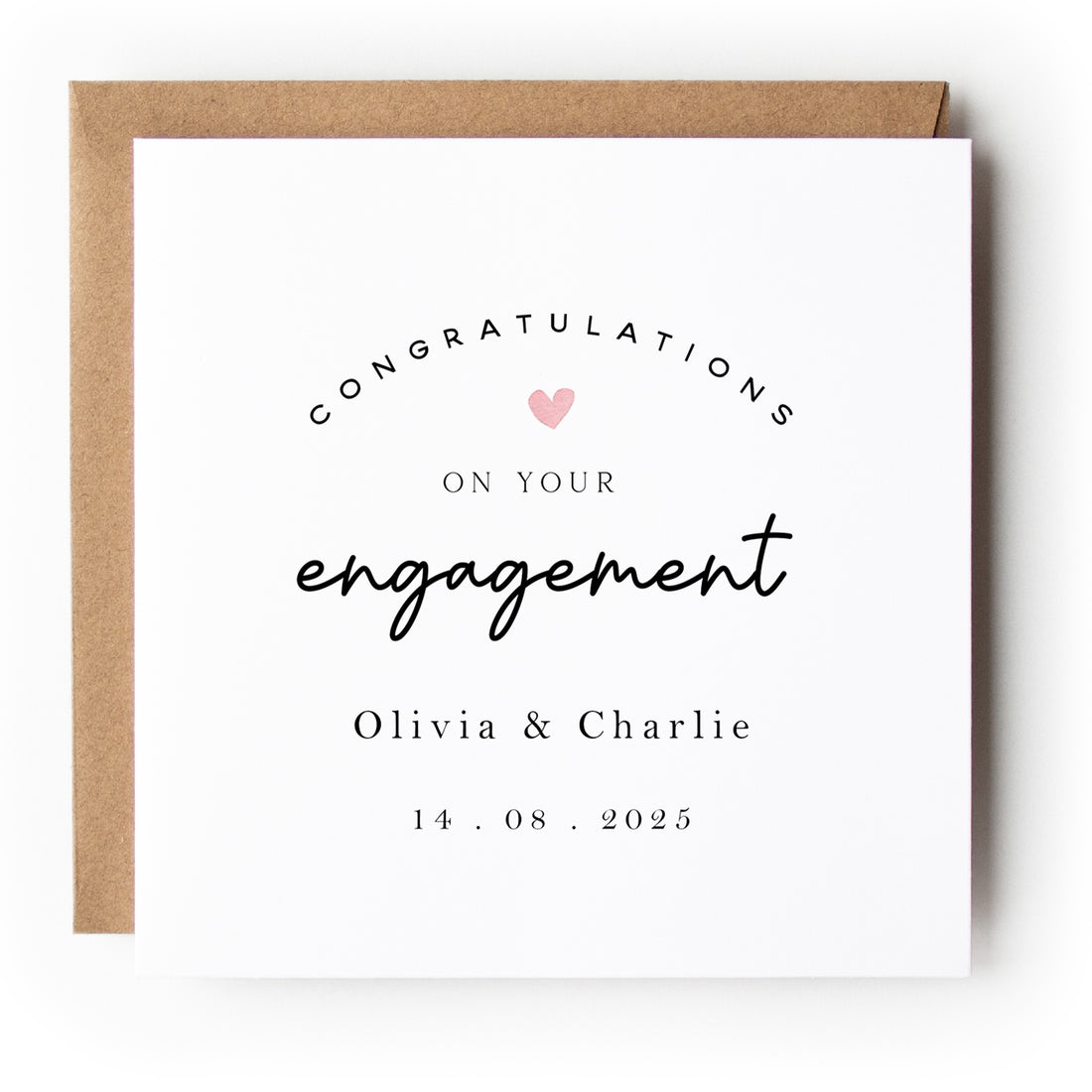 Personalised Engagement Card