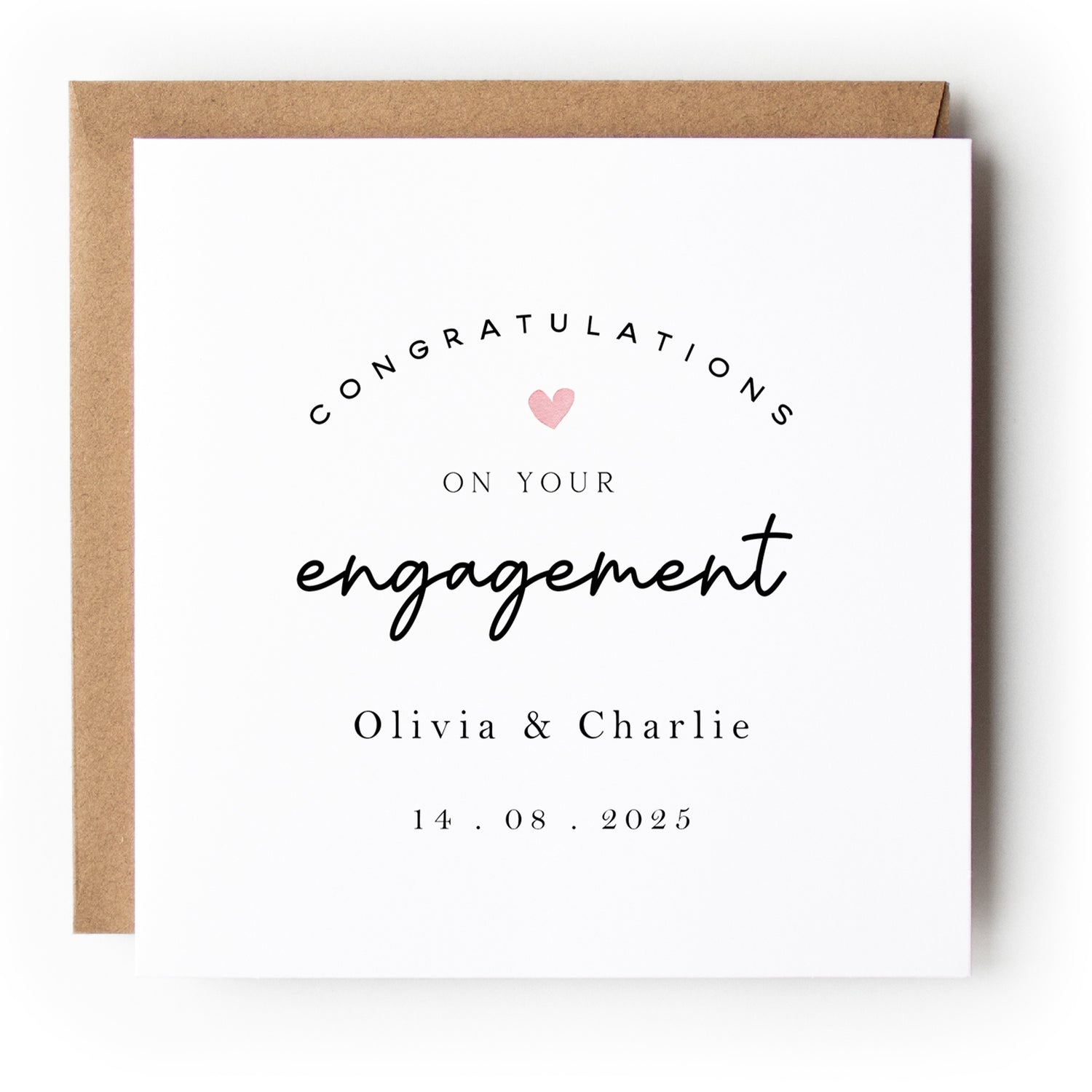 Personalised Engagement Card