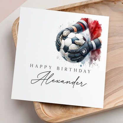 Football Goalie Birthday Card