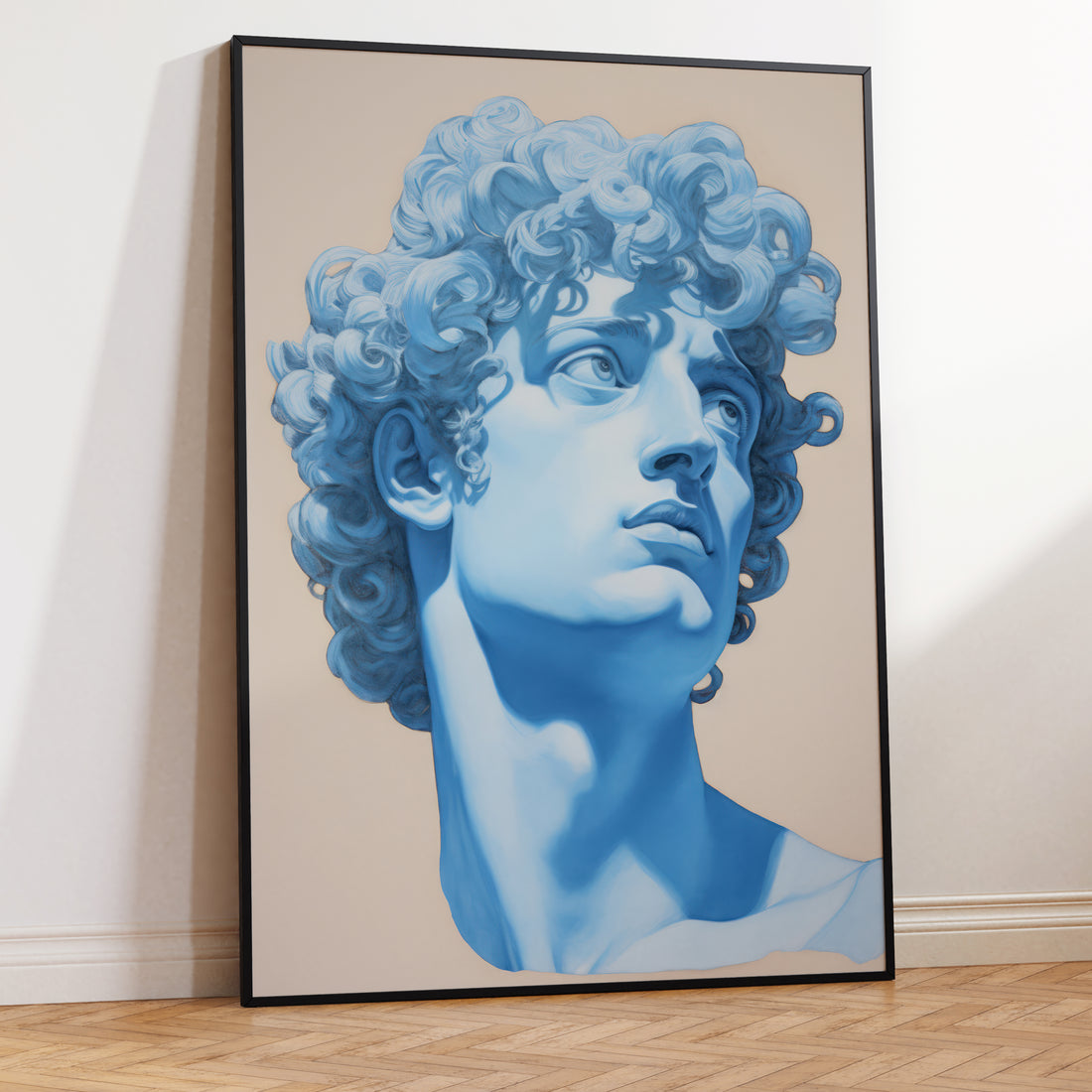 Blue Sculpture Print