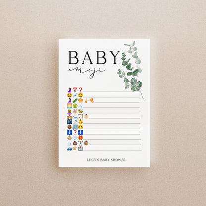 Personalised Botanical Baby Emoji Game
