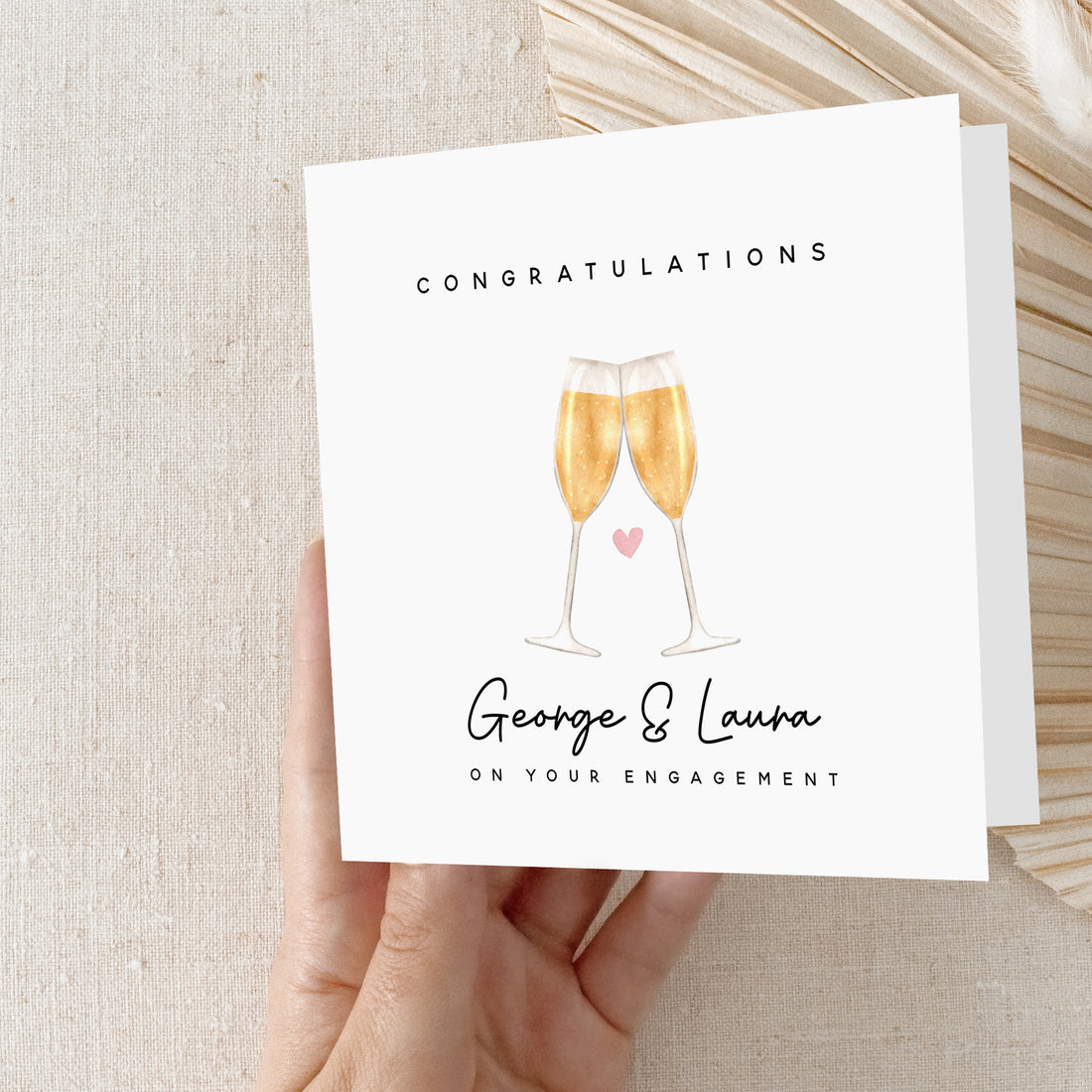 Personalised Engagement Card