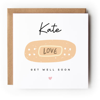 Personalised Get Well Soon Card