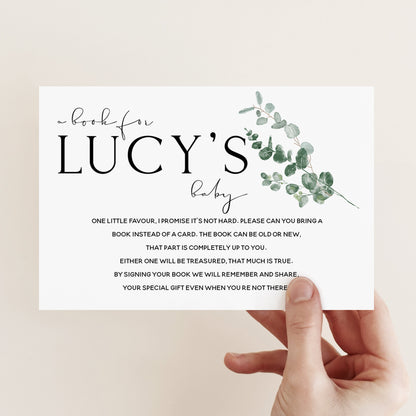 Botanical Baby Shower Games- A Book For Baby Cards-Personalised Baby Shower Games-Custom Games Sage Theme-Gender Neutral -New Mum Baby