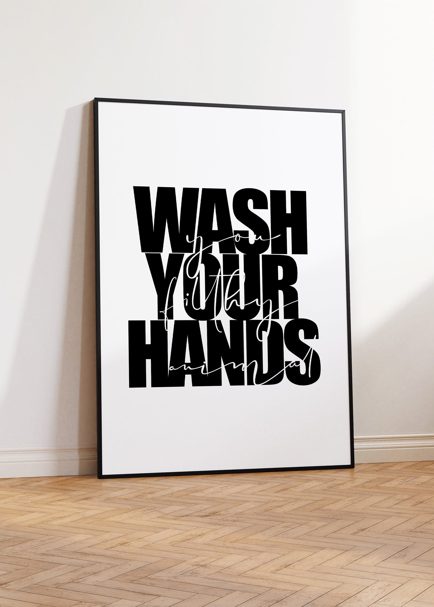 Wash Your Hands Art Print