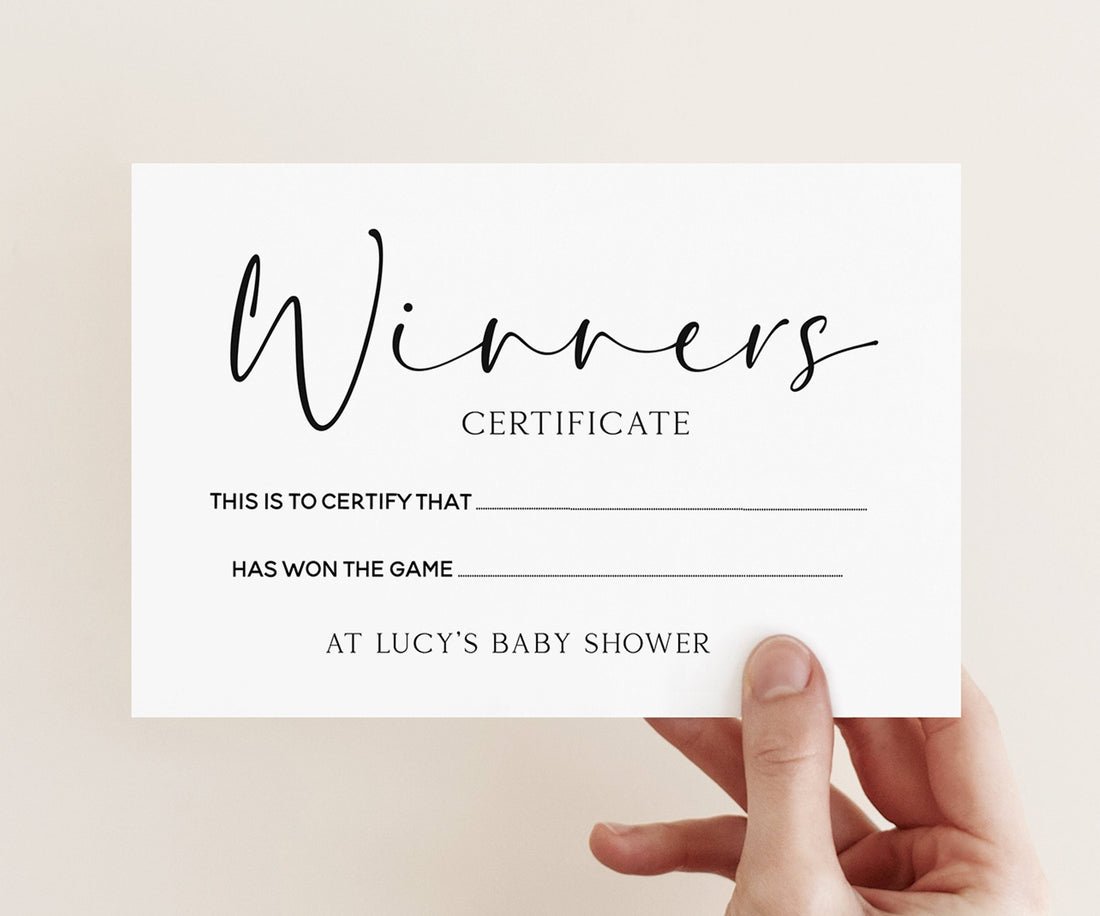 Personalised Minimal Winners Certificates