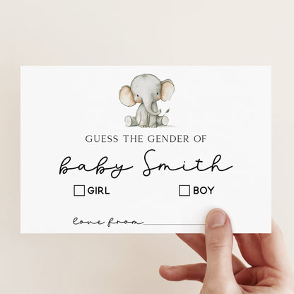 Personalised Guess The Gender Baby Cards