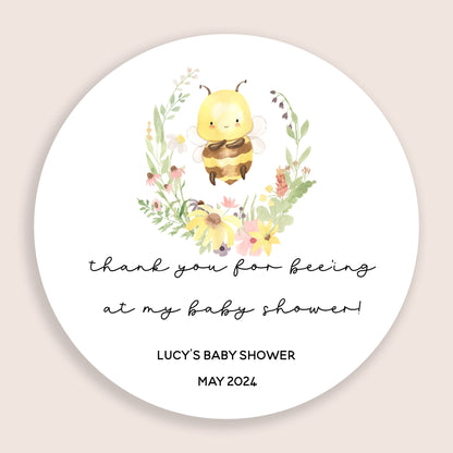 Personalised Cute Bumble Bee Stickers