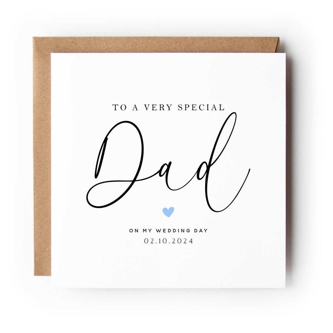 Personalised Wedding Day Card To The Father Of The Bride