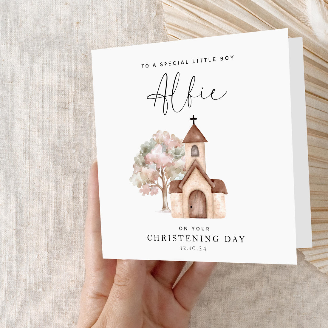 Personalised Christening Card