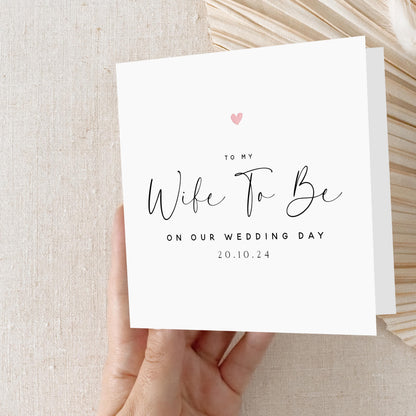 Personalised Wife To Be Wedding Card