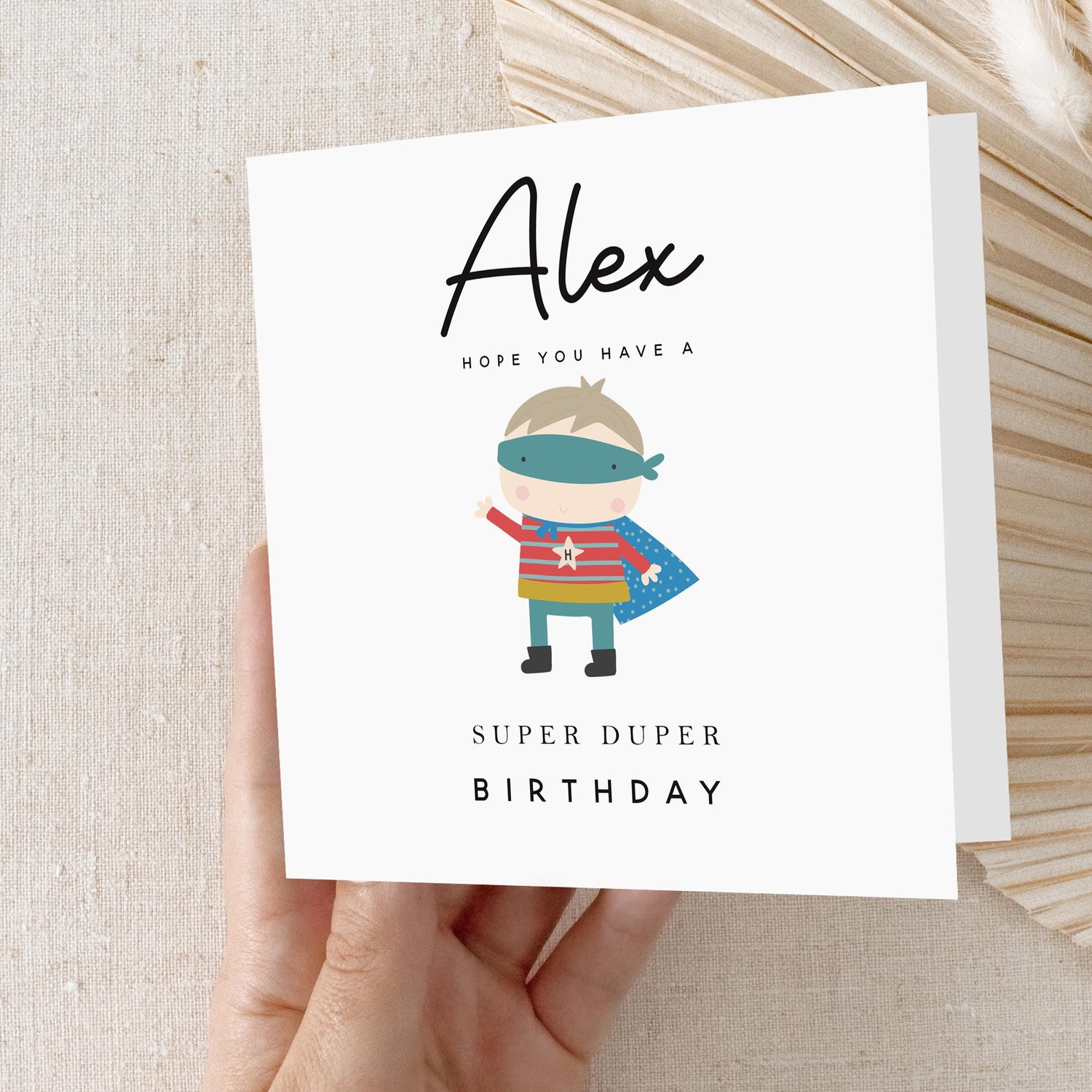 Personalised Superhero Birthday Card