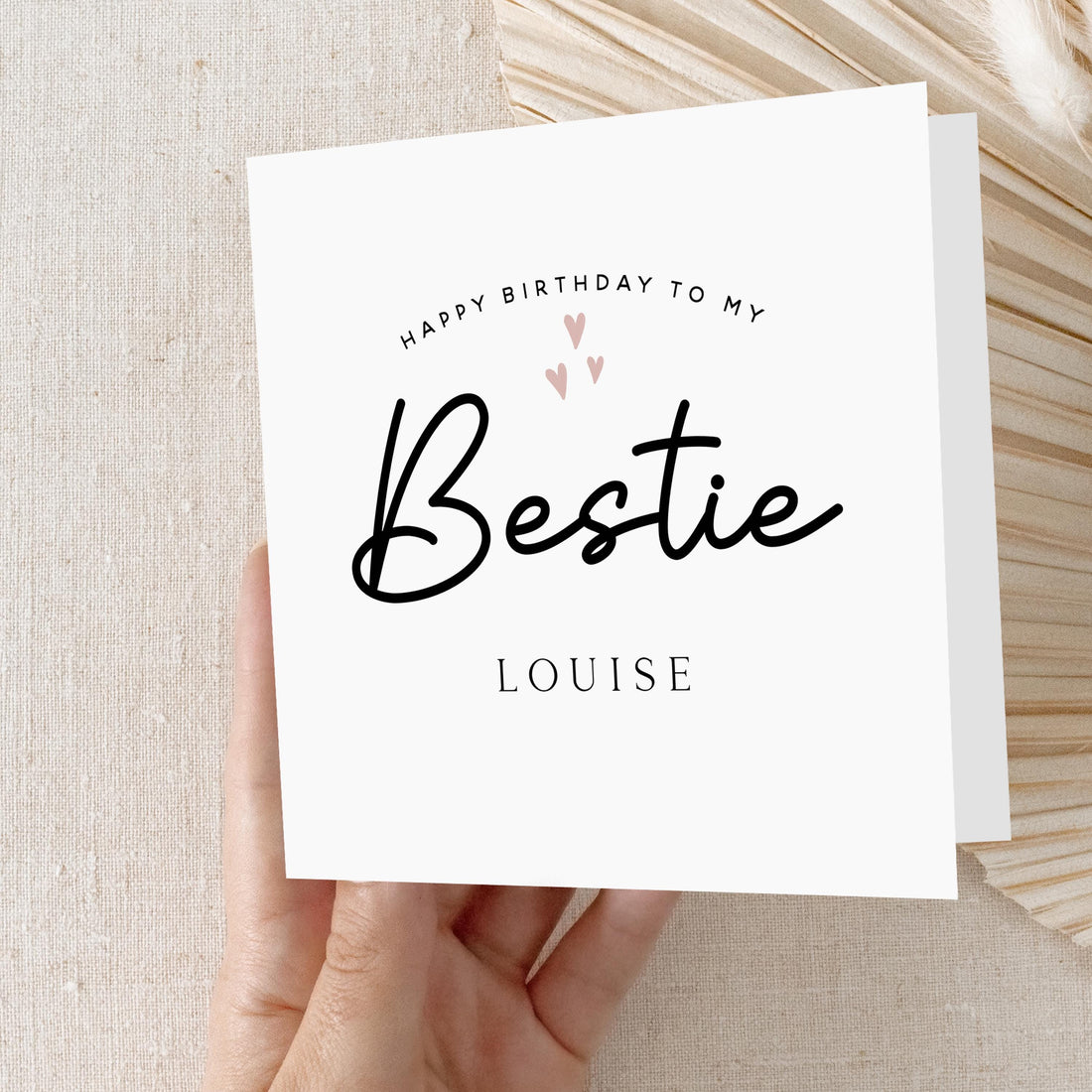 Personalised Bestie Birthday Card