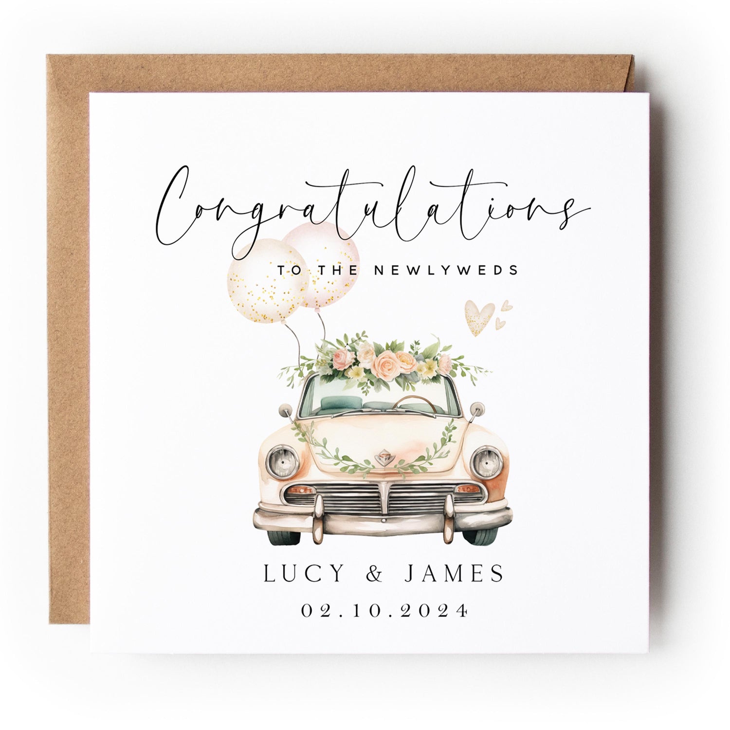 Personalised Congratulations on Your Wedding Day Card