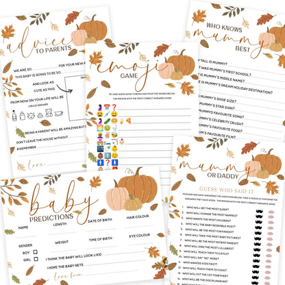 -Autumn Pumpkin Theme 5 in 1 Game Bundle