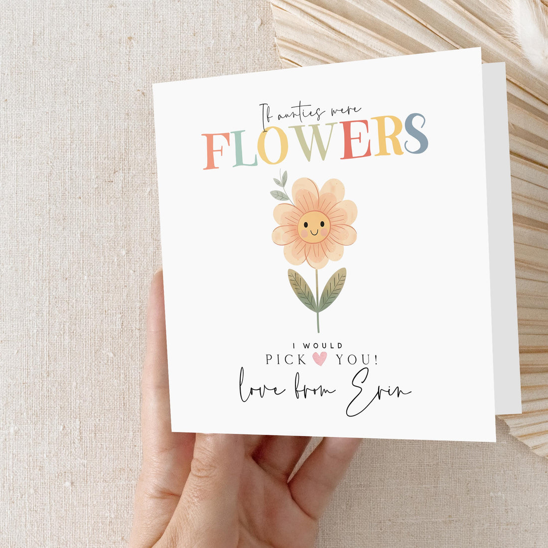 Personalised Auntie Card