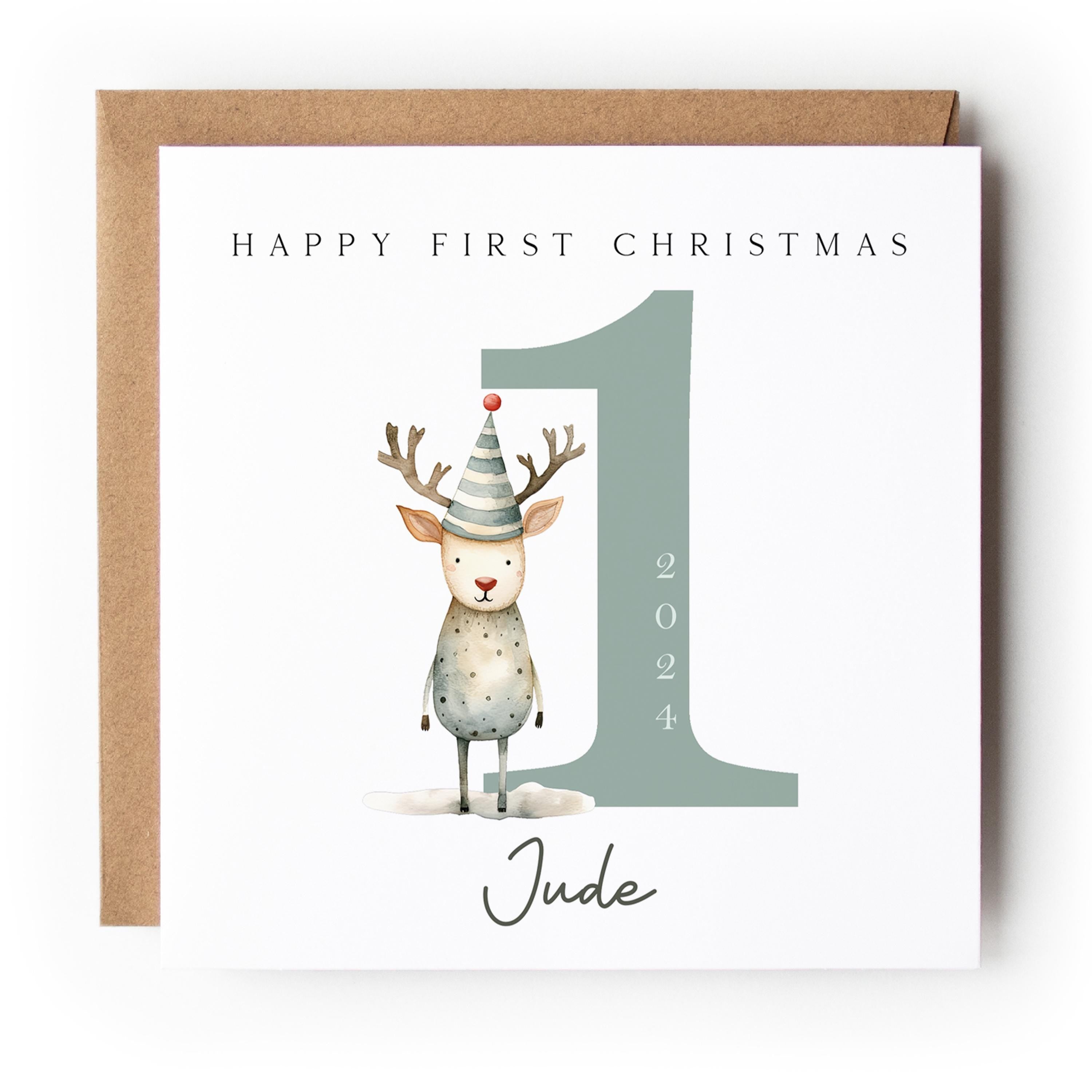 Personalised First Christmas Card