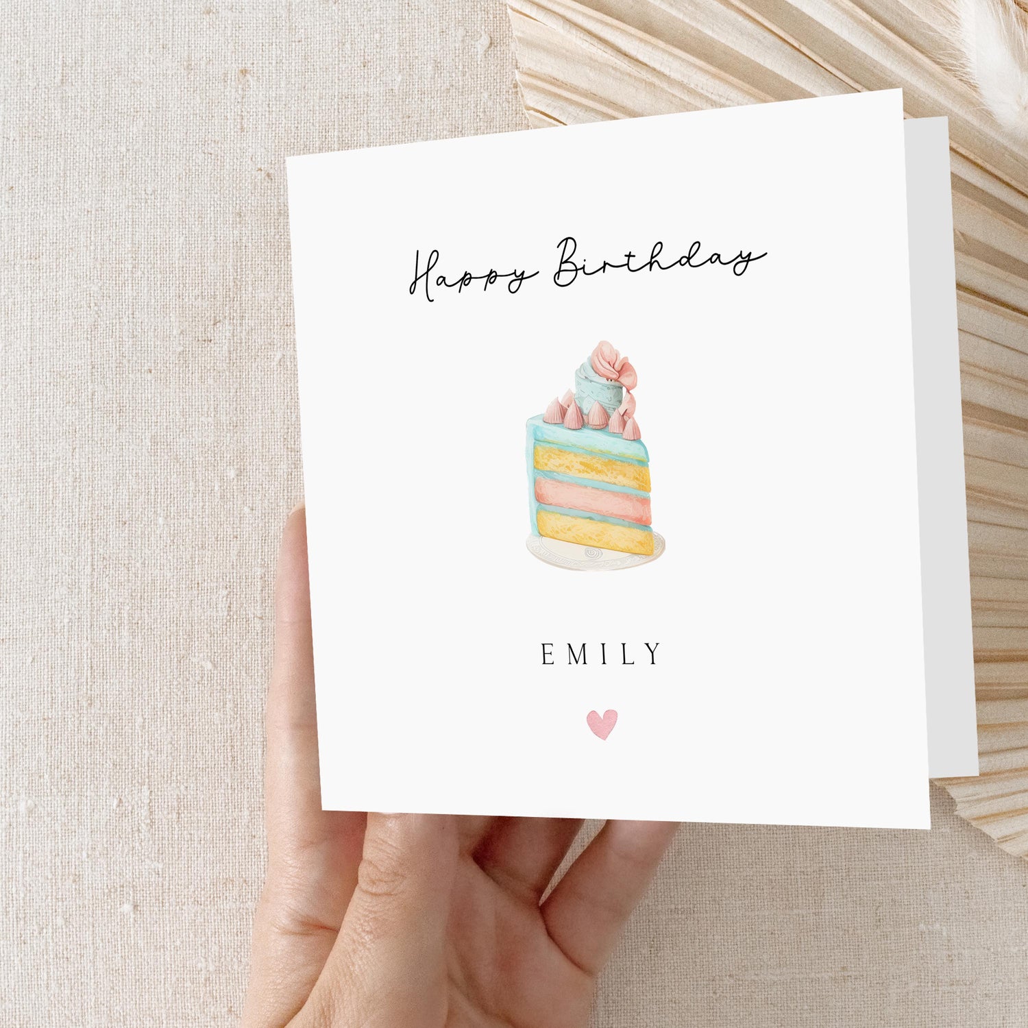 Personalised Birthday Cake Card